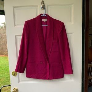 Jones New York Wool Fuchsia Jacket Sz 8